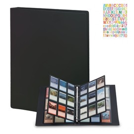 Trading Cards Albums 540 Pockets Transparent Trading Cards 30 Pages 18 Pocket Blank Portfolio Folder Card Holder with Waterproof Black Book Cover