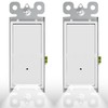 2Pack SOZULAMP Illuminated Light Switch-Single Pole Wall Switch with Night