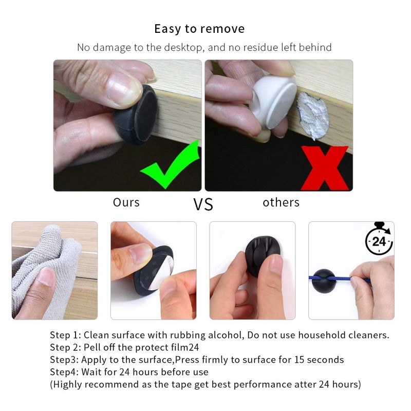 Cable Clip, Cable Management System, Cable Management Organiser, Long Life