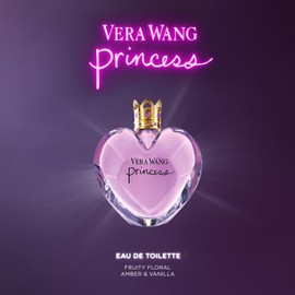 Vera Wang Princess Eau de Toilette 3.4 fl oz (Pack of 1), Notes of Apple, Quava, and Vanilla, Women's Fragrance, Long Lasting, Everyday Fragrance, Travel Size