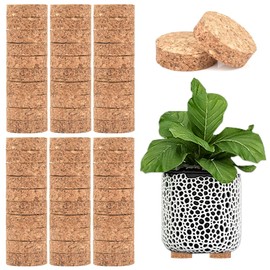 MOPLA 60 Stücke Füße für Blumenkübel Außen, Rund Kork-Füße für Blumenkübel, Blumentopf Füße Outdoor, Pflanzkübel Füßes, Geeignet für Innen- und Außenbereich Pflanzenblumentopf Korkuntersetzer