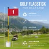 KINGTOP Mini Golf Flagstick for Backyard Practice Putting Green, 3ft