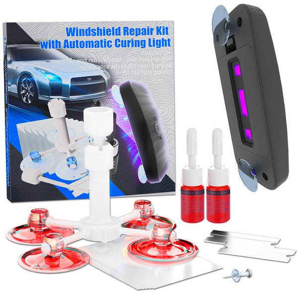 Brennenstuhl Windshield Crack Repair for Chips and Cracks, Glass Repair