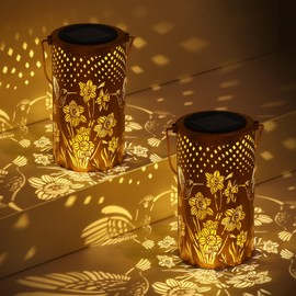 2Pack Hummingbird Solar Light, Birthday Gift for Women, Men, Mother's Day, Thanksgiving, Christmas, New Year Gift. Outdoor Waterproof Lights Hanging Patio Garden Decoration, Outdoor Backyard