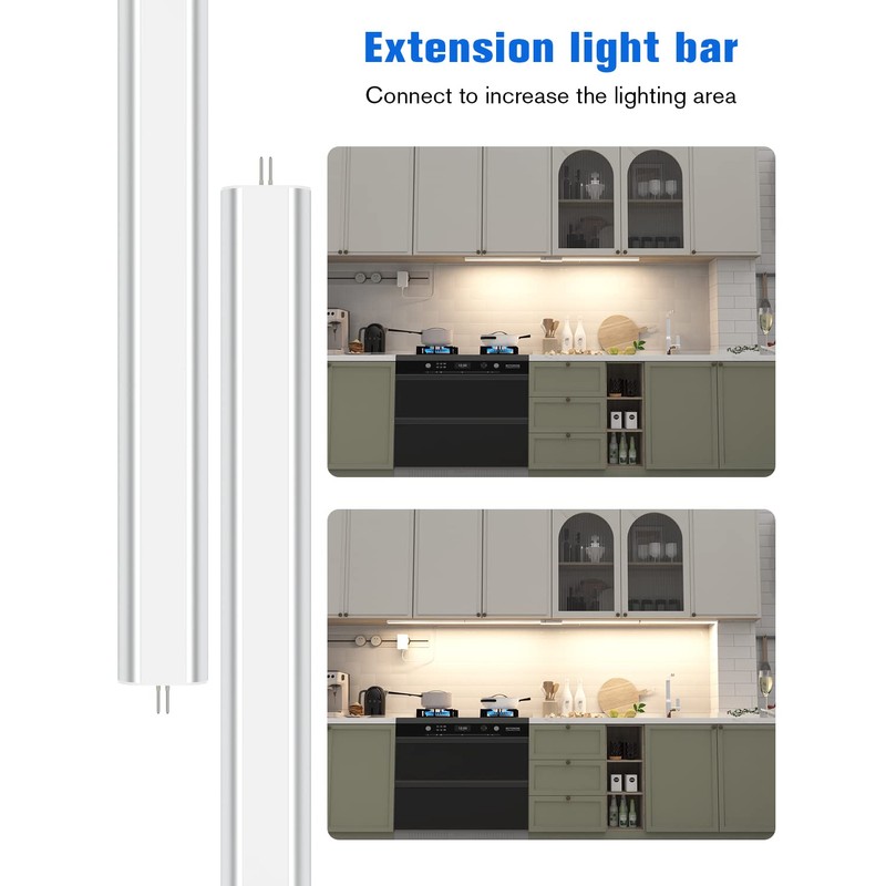 MYPLUS 2 Panels 12 Inch LED Under Cabinet Lighting with