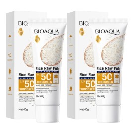Kit Protectores Solares Bioaqua Rice Raw Pulp Spf50