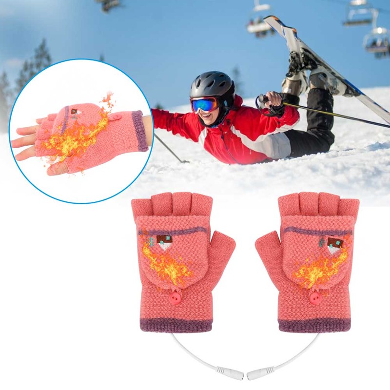 Women Female Double Sided USB Electric Heating Charging Warm Thermal