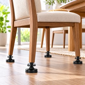 Adjustable Furniture Leveling Feet for Tables, Chairs & Sofas – Anti-Slip Floor Protector Pads for Stable Home Furniture