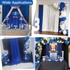 30ft×8ft Wrinkle Free Royal Blue Backdrop Curtains for Parties, 6
