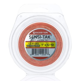 WALKER TAPE Sensi-Tak Plastic Red Liner Tape Roll (1.0" X12 Yard)