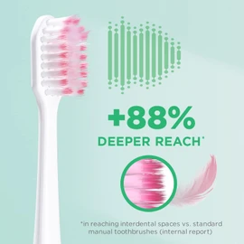 GUM SONIC SENSITIVE Ersatzbürstenköpfe für batteriebetriebene Schallzahnbürste | 4 x 2 Stück (insg. 8 Ersatzbürstenköpfe) +1 Gratisprobe