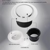 QANYEGN Soffit Vent, Adjustable Air Vent, ABS Wall Round Soffit