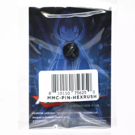 Mega Man Rush Dog Portrait Enamel Pin Golden Series 2 Figure Full Color