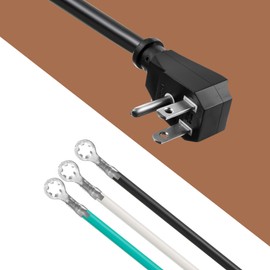 Ceoighe Replacement for W11365014 Dishwasher Power Cord, 6 ft Dishwasher Installation Kit, Dishwasher Kit with UL Certification, Right Angle