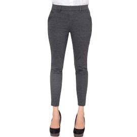 Marycrafts Women's Pull On Stretch Yoga Dress Business Work Pants 8 Charcoal