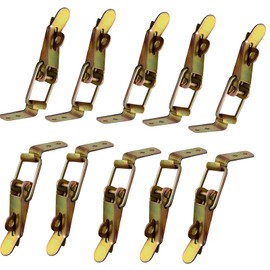 Pack of 10 tension latches, corner fastening, tension latch pendant, tension clasp, box closure, small tension lock for boxes, drawers, cupboards
