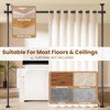 Bonpally Room Divider Curtain Rod, No Drilling Room Separator for