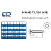 D2D Pack of 4 Countersunk Screws Size M8 x 60