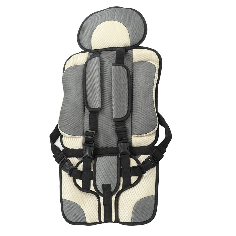 Children Safety Seat Simple Car Portable Seat Foldable Adjustable Strap