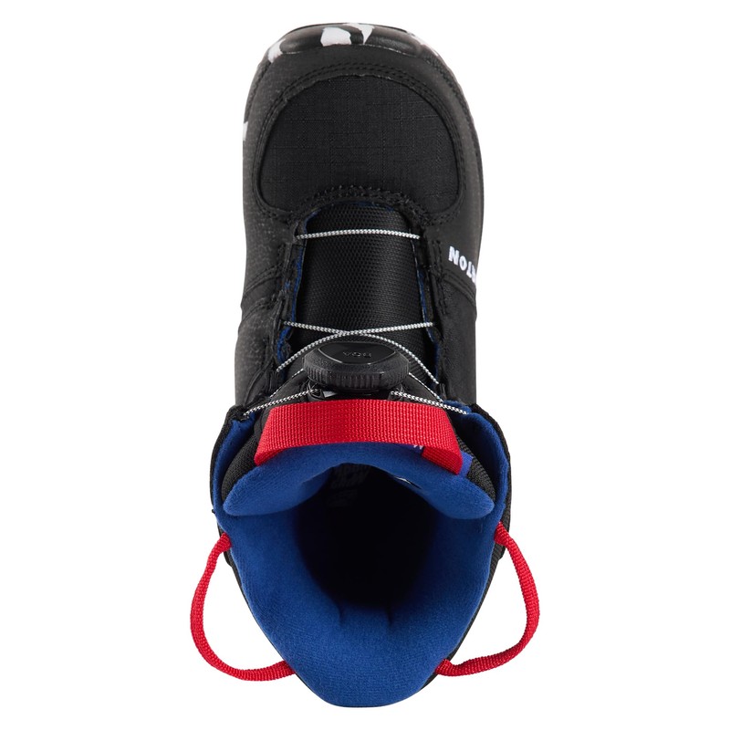 Burton Kids' Grom BOA Snowboard Boots, Black, 12C