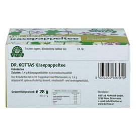 Dr. Kottas Cheese Poplar Tea Filter Bags Pack of 20