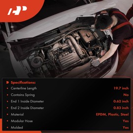 A-Premium HVAC Heater Hose Pipe Line Assembly Compatible with Volvo C70 2006-2010, C30 2011-2012, S40 2004-2011, V50 2005-2010, 2.4L 2.5L