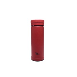 14oz/400ml Vacuum Insulated Glass Bottle,Glass Vacuum Drinking Cup,glass lined thermos, stainless steel body,Glass vacuum liner inside(Black)