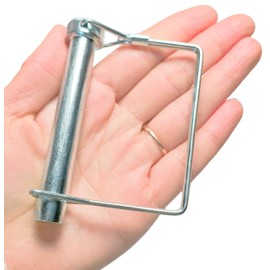 square Safety Coupling Pin Heavy Duty, High Strength Spring Steel Axle Lock Pin Alignment Pin 15/32" x 3-3/20" (12x80) (4 Pcs)