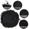 YAMEL Afro Puff Drawstring Ponytail Medium Bun Extensions Dark Brown