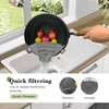 Clip-On Silicone Pasta Strainer Kitchen Pot Strainer Set with 4