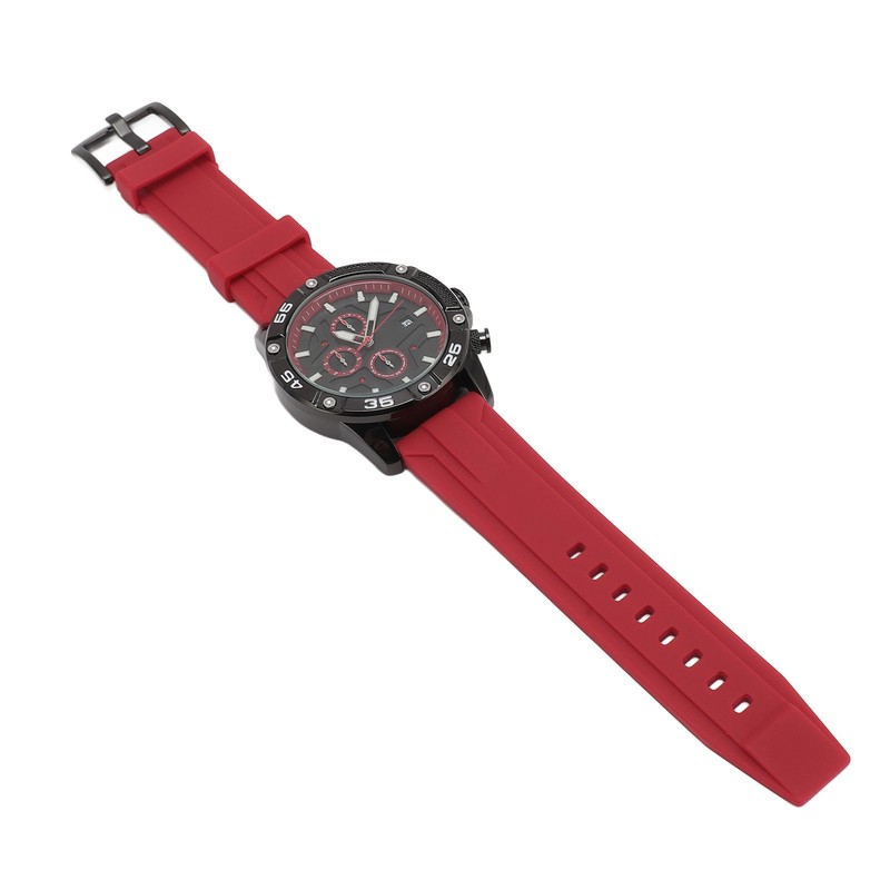 Waterproof Chronograph Watch Fashion Casual Mechanical Silicone Calendar Business Watch