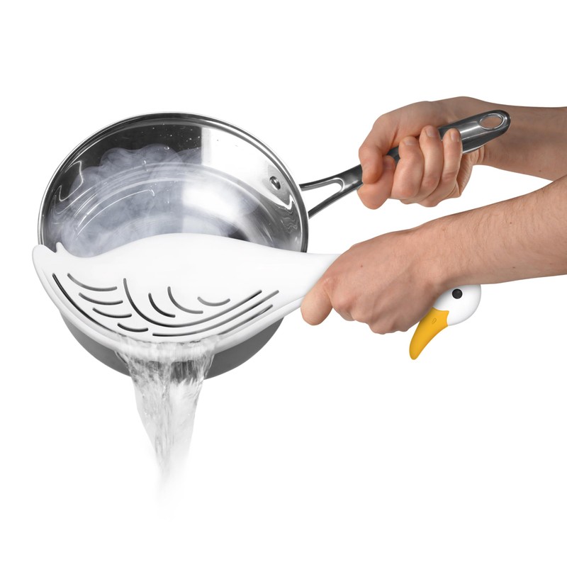 Genuine Fred WATERFOWL Goose Pot Strainer – Great for Pasta