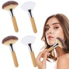 WJIAAA Fluffy Fan Brushes for Facials,4Pcs Esthetician Soft Bristle Face