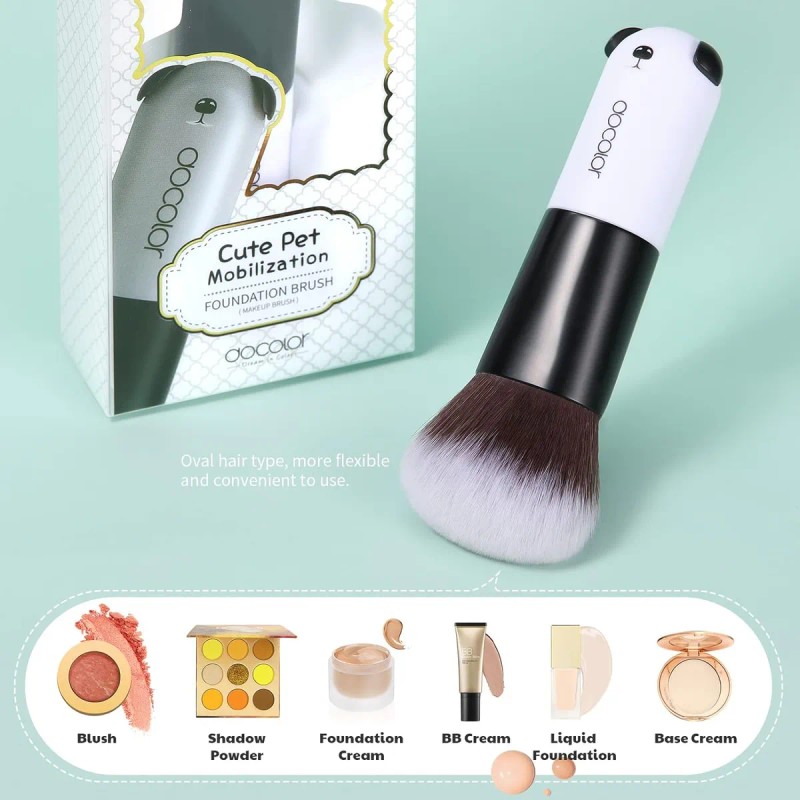 Docolor Foundation Brush Cartoon Face Kabuki Premium Synthet
