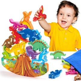 DejaNard Dinosaurier Spielzeug ab 3-7 Jahre Jungen, Spiele ab 3 4 5 Jahren Geschenk Junge 3 4 5 6 Jahre Kleine Ostergeschenke Kinder Montessori Spielzeug Kinderspielzeug Brettspiele ab 3-5 Jahre