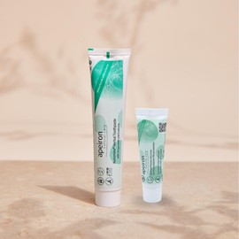 Apeiron Auromère Kräuter-Zahncreme Set, 75ml + 20ml Reisegröße, Vegane Fluoridfreie Zahnpasta, Ayurvedische Naturzahnpflege mit Neem und Peelu