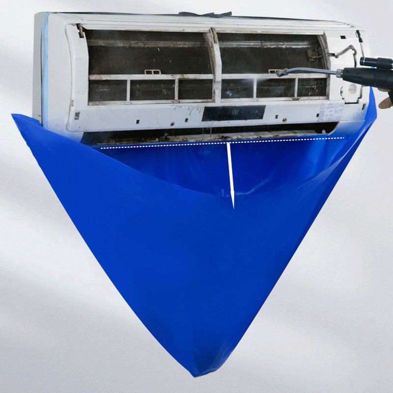 Air Conditioning Cleaning Cover Waterproof Leak Proof Thicken Double Layer