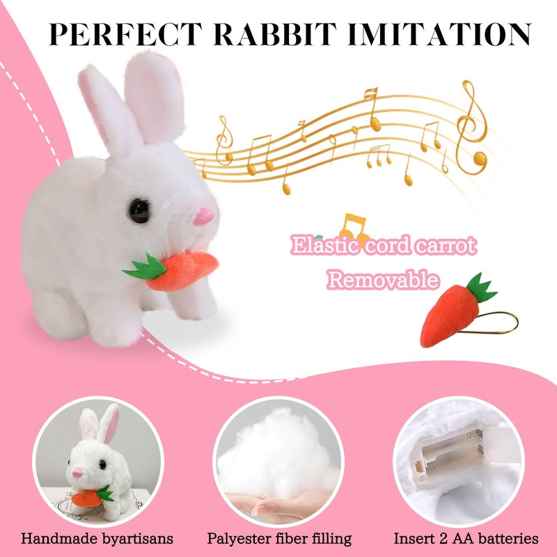 Mizijia Bunny Pal, Bunny Pal Rabbit, Bunny My Realistic Rabbit,