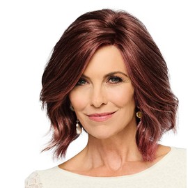 Gabor Mod About You Mid-length Layered Bob Wig by Hairuwear, 2023 Spring Luxury Collection, Average Cap, GL33-130 Sangria