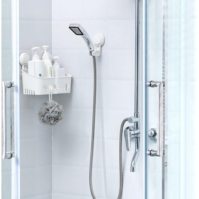 Wall Mounted Shower Head Holder, Universal Adjustable Replacement Hand Suction