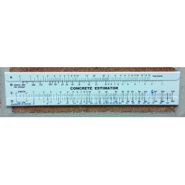 Concrete Slide Ruler 300 Yard Volume Calculator Slide Rule MADE IN USA!!!!