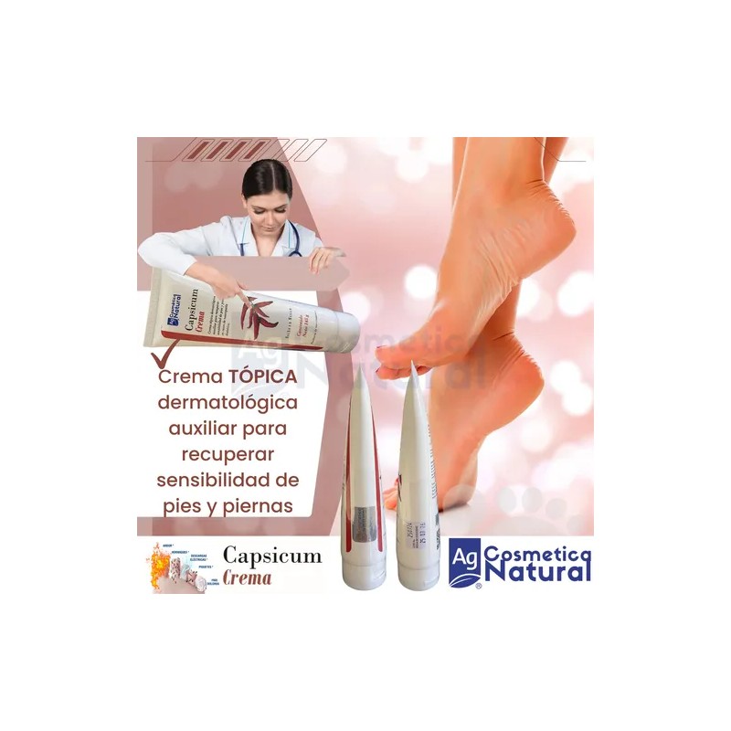 Crema Capsicum Dermatológica Con Capsaicina Tubo Flexible