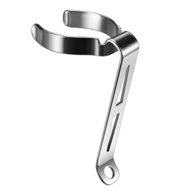 LIGHTFE B118 Flashlight Clip for 22-24mm Diameter, 4.7-5.1mm Slot Width - Stainless Steel Pen, Hat, Pocket, or Bag Clip