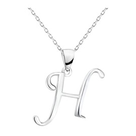 SOFIA MILANI Women's Necklace, 925 Silver, Letter Pendant, Sterling Silver