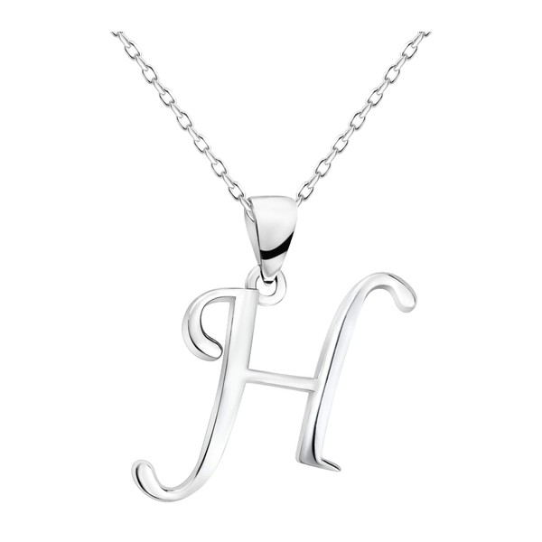 SOFIA MILANI Women's Necklace, 925 Silver, Letter Pendant, Sterling Silver