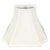 Royal Designs Square Inverted Cut Corner Basic Lamp Shade, White,
