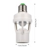 Uonlytech 100-240V/AC E27 LED Infrared Light Socket Motion Sensor lamp