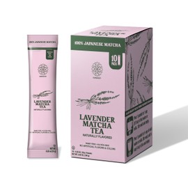 The Harmony Matcha Lavender (10 Sticks) Premium Japanese Matcha Powder, Rich in Antioxidants & L-Theanine, Sweetened with Organic Sugar, No Preservatives