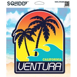 Squiddy Ventura California - Vinyl Sticker for Car, Laptop, Notebook (5" high)