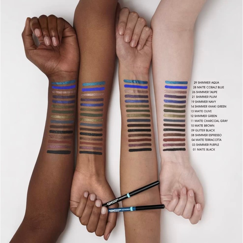 SEPHORA Collection Waterproof 12HR Retractable Eyeliner Pencil 08-Shimmer Espresso